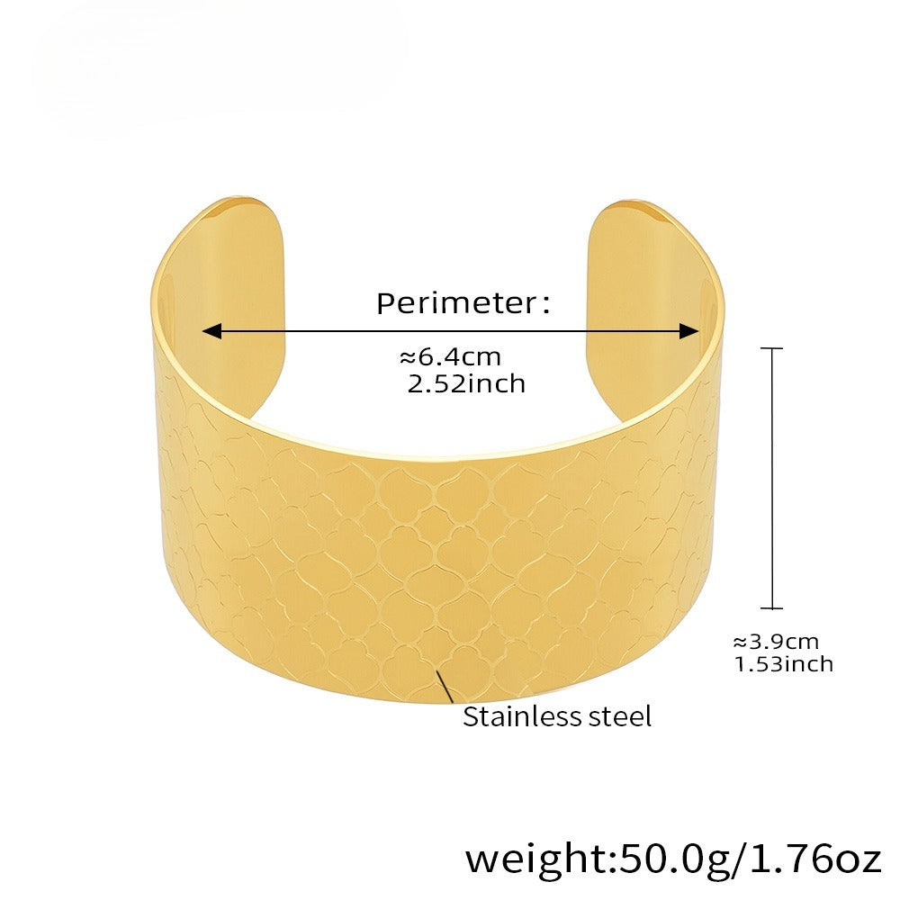 Planderful 18K Gold Plated Floral Women Bracelet Adjustable