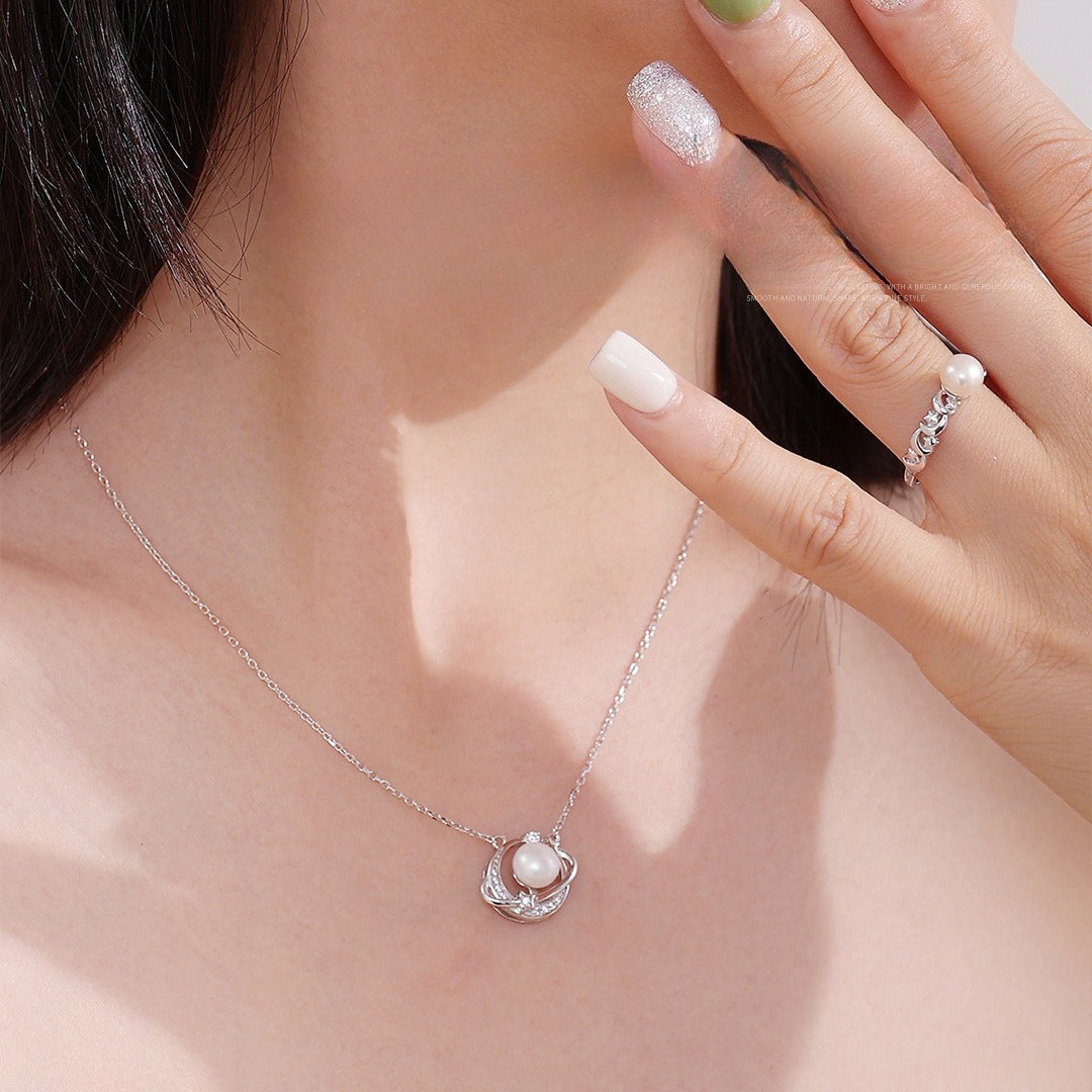 S925 Sterling Silver Planet Necklace