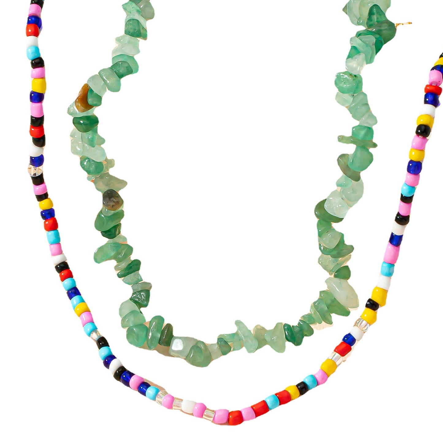 European & American Style Stone Bead Necklace Set - Vienna Verve Collection