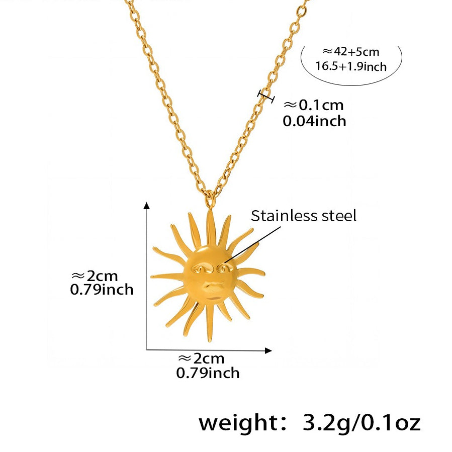 Stainless Steel Avatar Clavicle Necklace Women Planderful