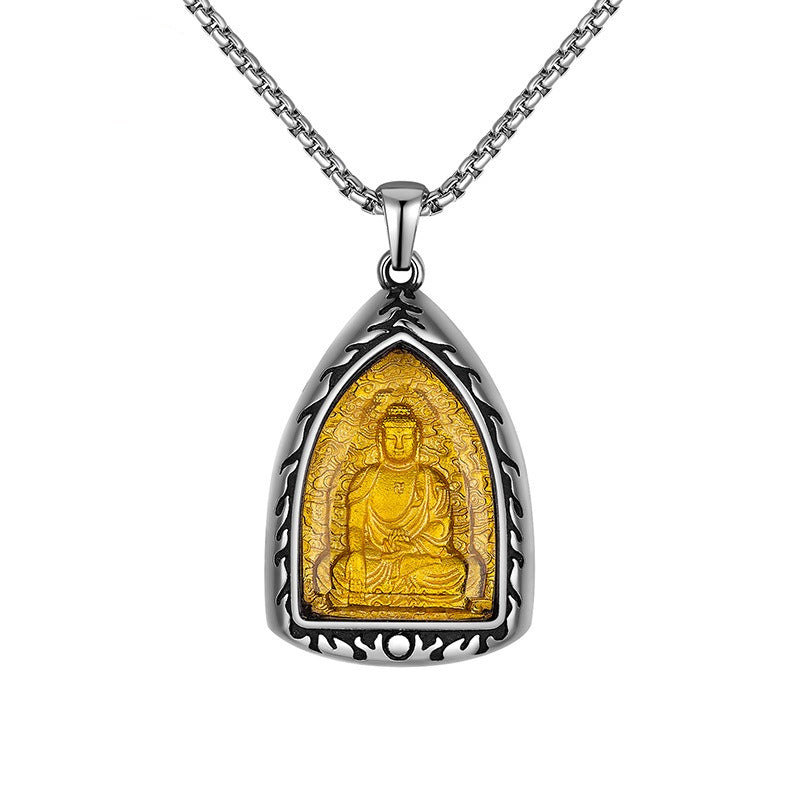 Steel Necklace – Elegant Chinese Zodiac Pendant