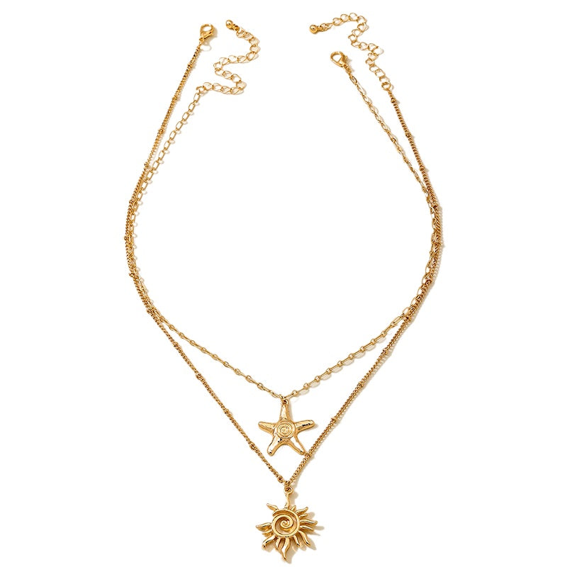 Planderful Vienna Verve Necklace – Stunning Star and Sun Design