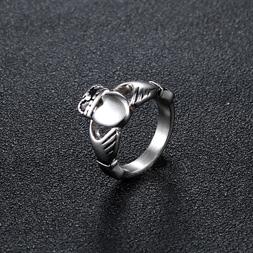 Heartfelt Elegance: Creative Titanium Steel Love Ring for Modern Romance