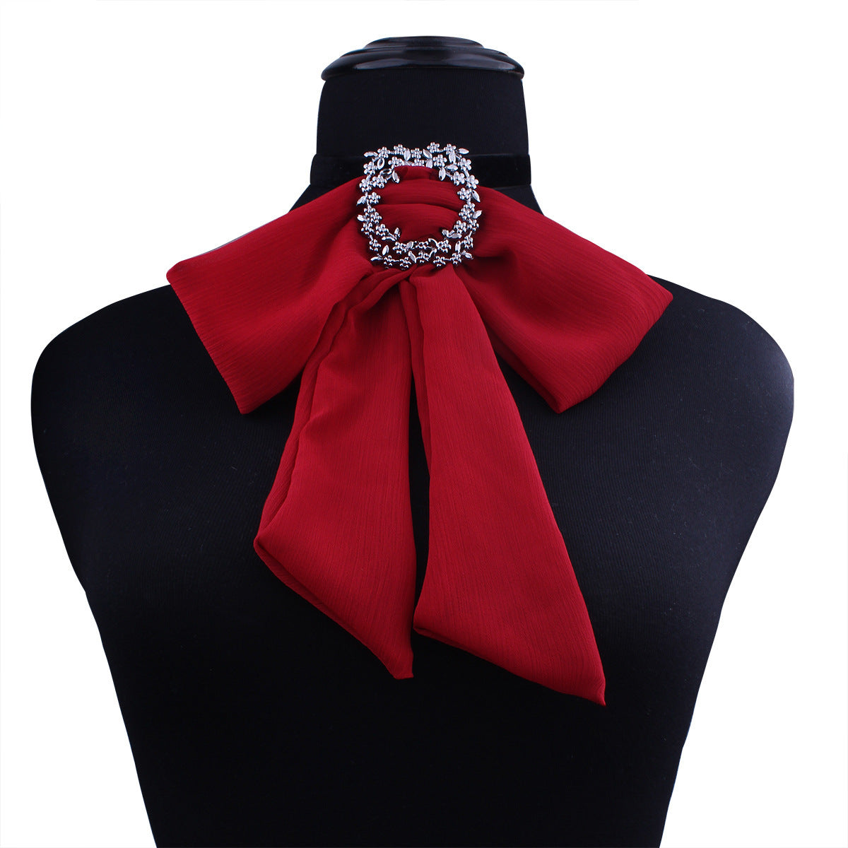 Chic Chiffon Necklace with Exaggerated Garland for Women