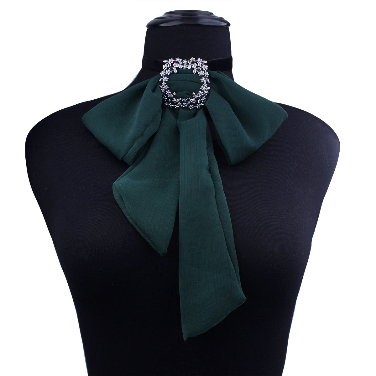 Chic Chiffon Necklace with Exaggerated Garland for Women