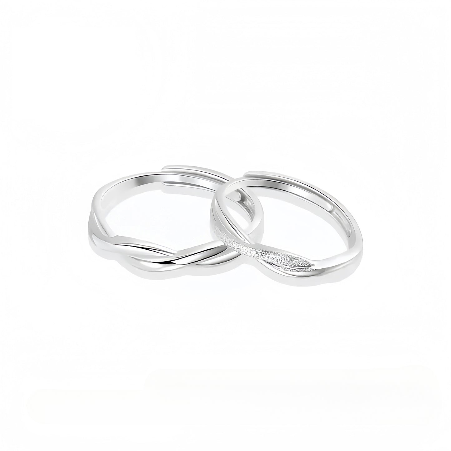 Planderful Everyday Genie – 925 Sterling Silver Mobius Ring for Couples and Women Light Luxury High-End Gift for Male Girlfriend