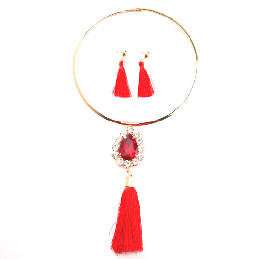 Exotic Savanna Rhythms Necklace and Earring Set