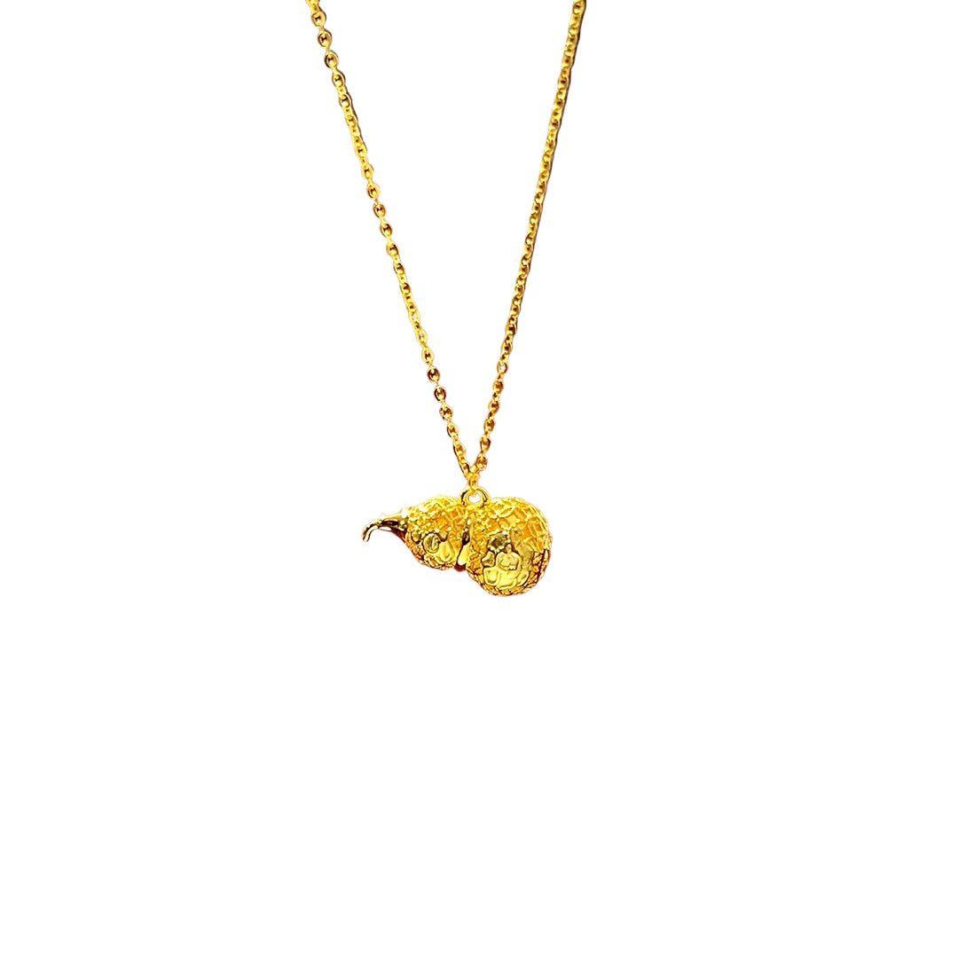 New Fashion S925 Sterling Silver Gourd Fulu Necklace Trendy