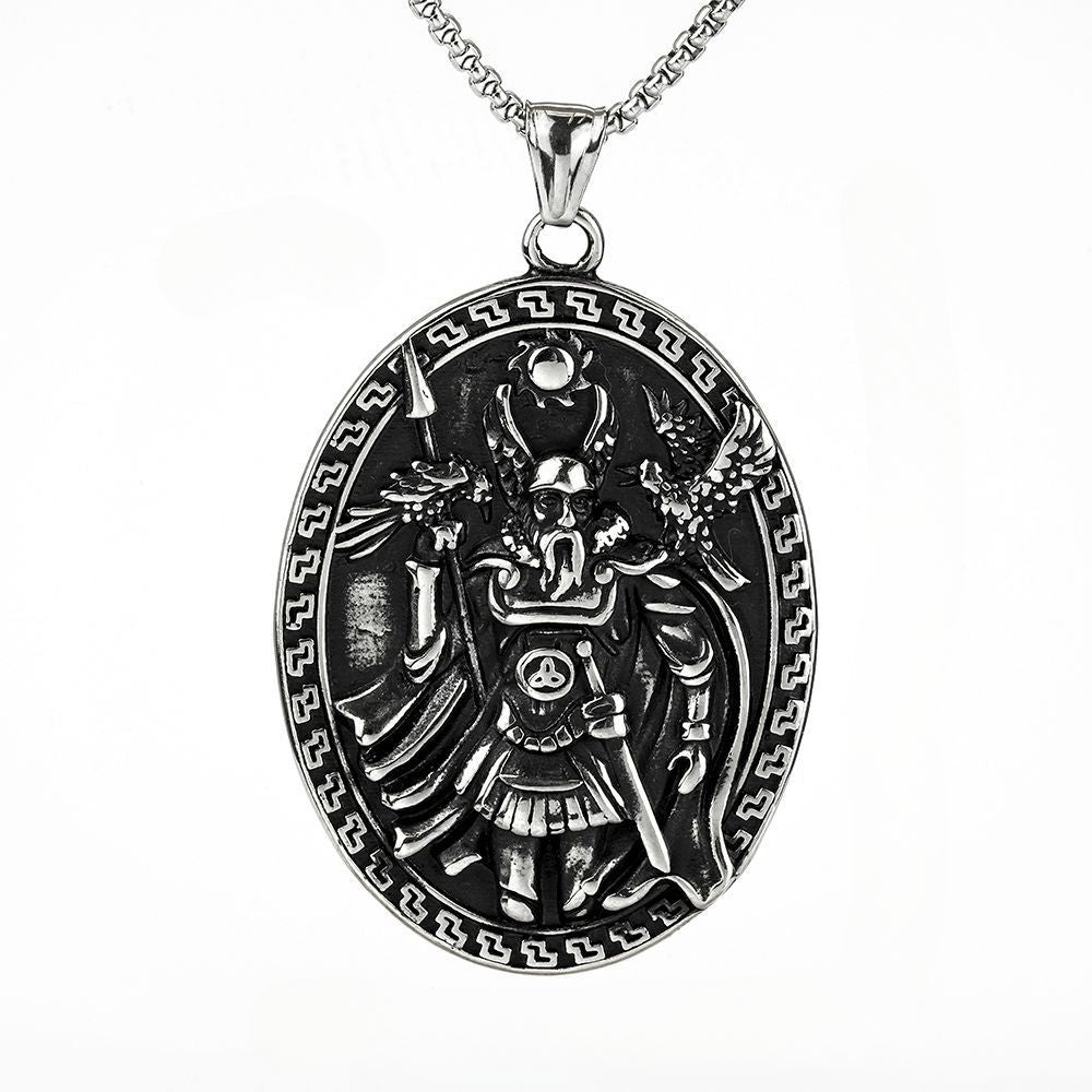 Ancient Indian Mythology Mandala Flower Pendant for Men