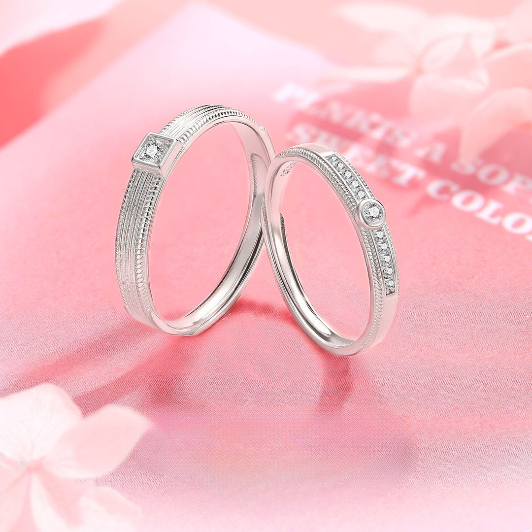 Minimalist Brushed S925 Sterling Silver Men's Ring