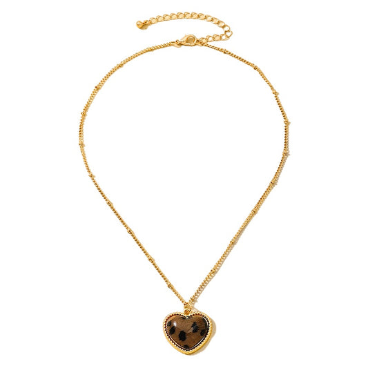 Planderful Vienna Verve Necklace – Stylish Metal Leopard Print Design