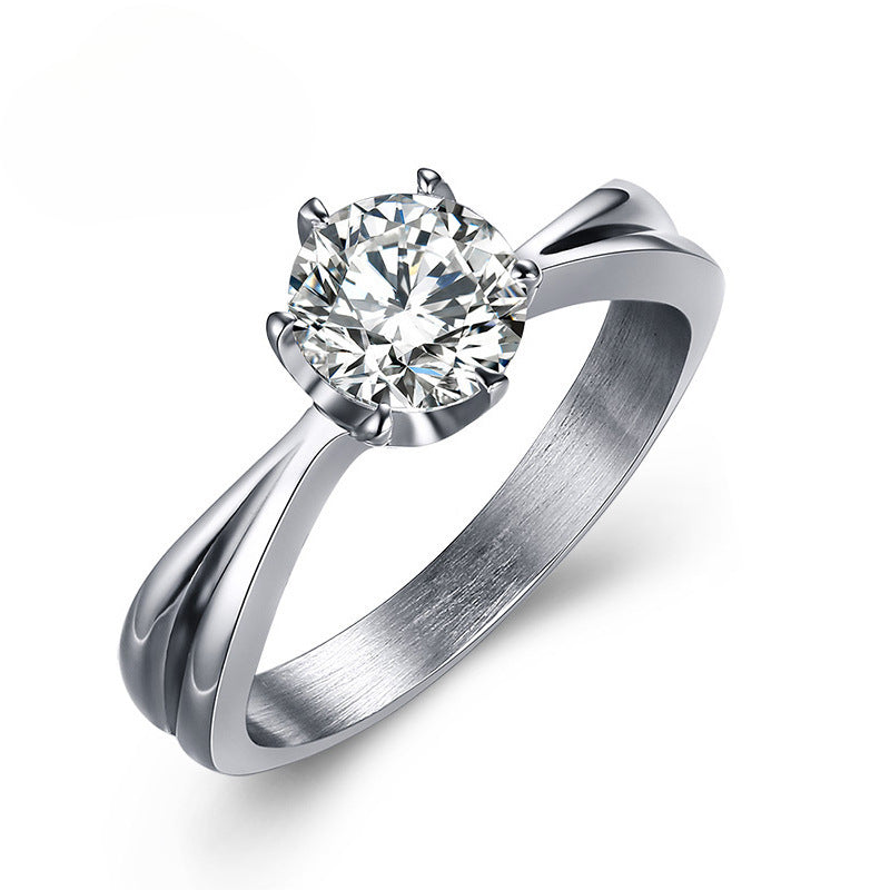 Accessories Trendy Women's Steel Crown Fashion Ring Jewelry