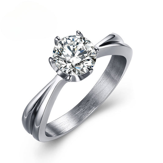 Accessories Trendy Women's Steel Crown Fashion Ring Jewelry