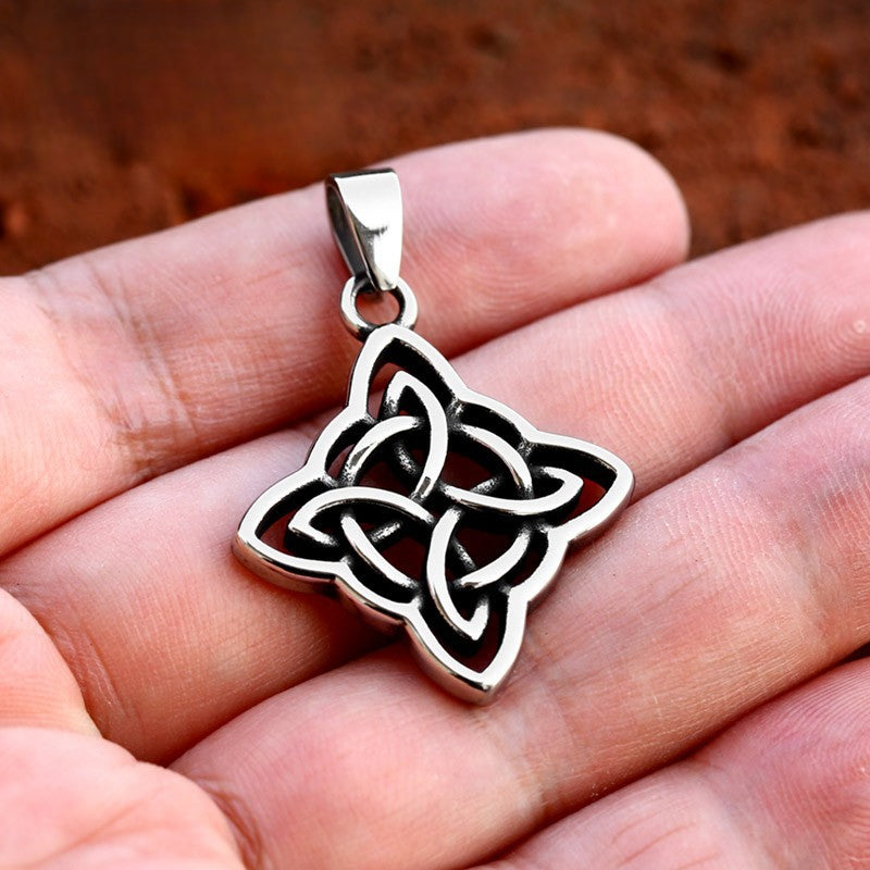Stylish Nordic Viking Celtic Knot Titanium Steel Pendant for Men and Women