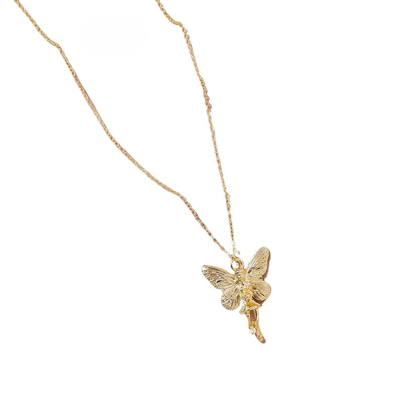 Butterfly Elf Pendant Necklace - Vienna Verve Collection