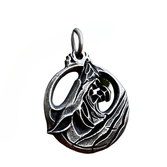 Titanium Steel Retro Wolf Head Pendant for Men - Unique Vintage Accessories