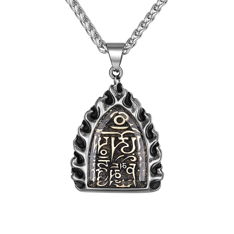 Steel Necklace – Elegant Thai Amulet