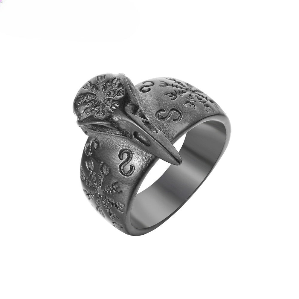 Planderful Viking Eagle Titanium Steel Ring For Men And Women Personalized Unisex Protection Statement