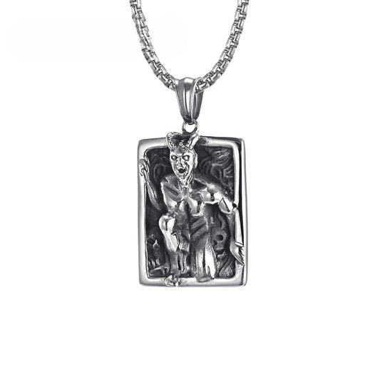 Horror Dream Demon Thriller Ghost Retro Vampire Necklace Pendant for Men