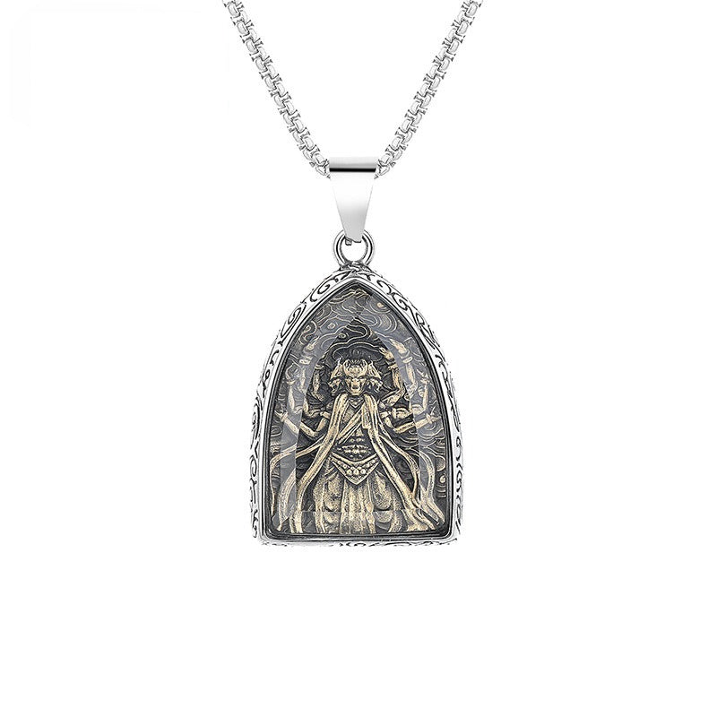 Stainless Steel Necklace – Vintage Zodiac Pendant