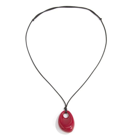 Adjustable Irregular Drop Pendant Necklace