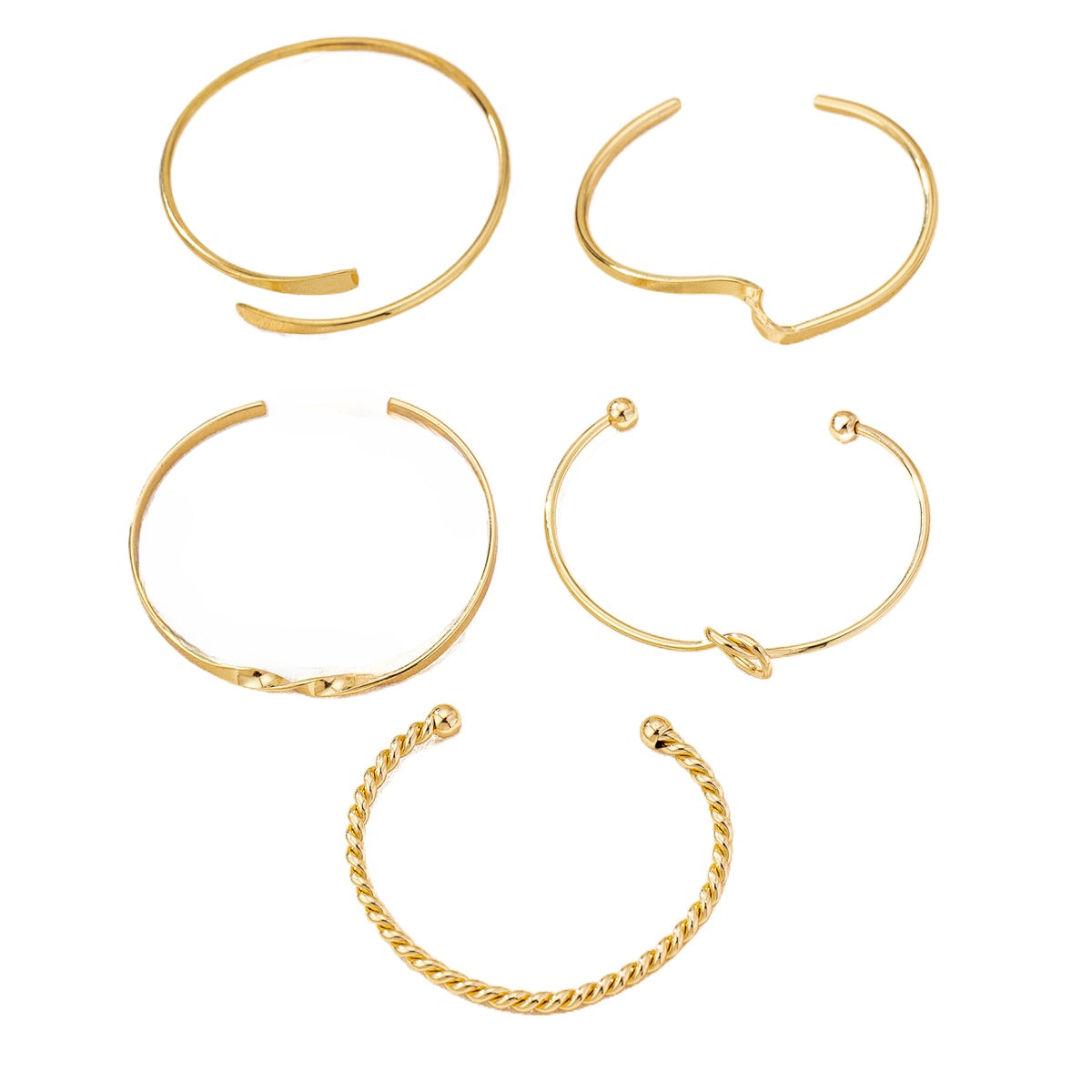 Planderful Vienna Verve Bracelet Set – Adjustable Geometric Design