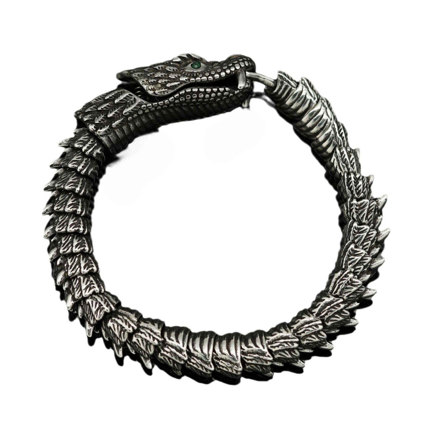 Planderful Dragon Scale Bracelet Titanium Steel 3D Keel Chain For Men Unisex Domineering Protection