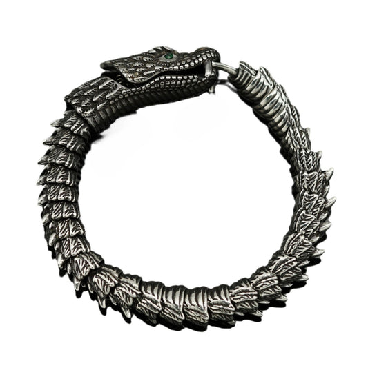 Planderful Dragon Scale Bracelet Titanium Steel 3D Keel Chain For Men Unisex Domineering Protection
