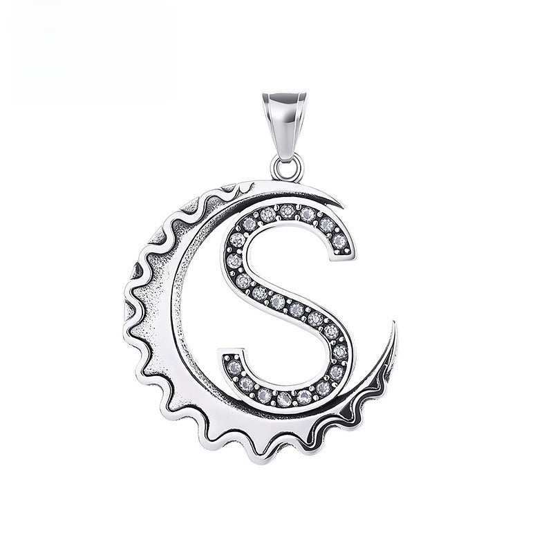 Letter Diy Stainless Steel Pendant Necklace