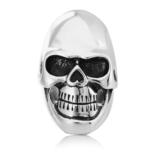 Halloween Skull Helmet Titanium Steel Ring for Men