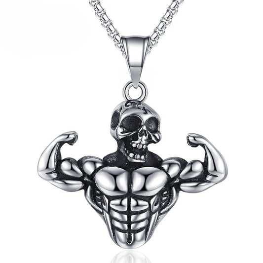 Steel Necklace – Statement Men’s Halloween Pendant