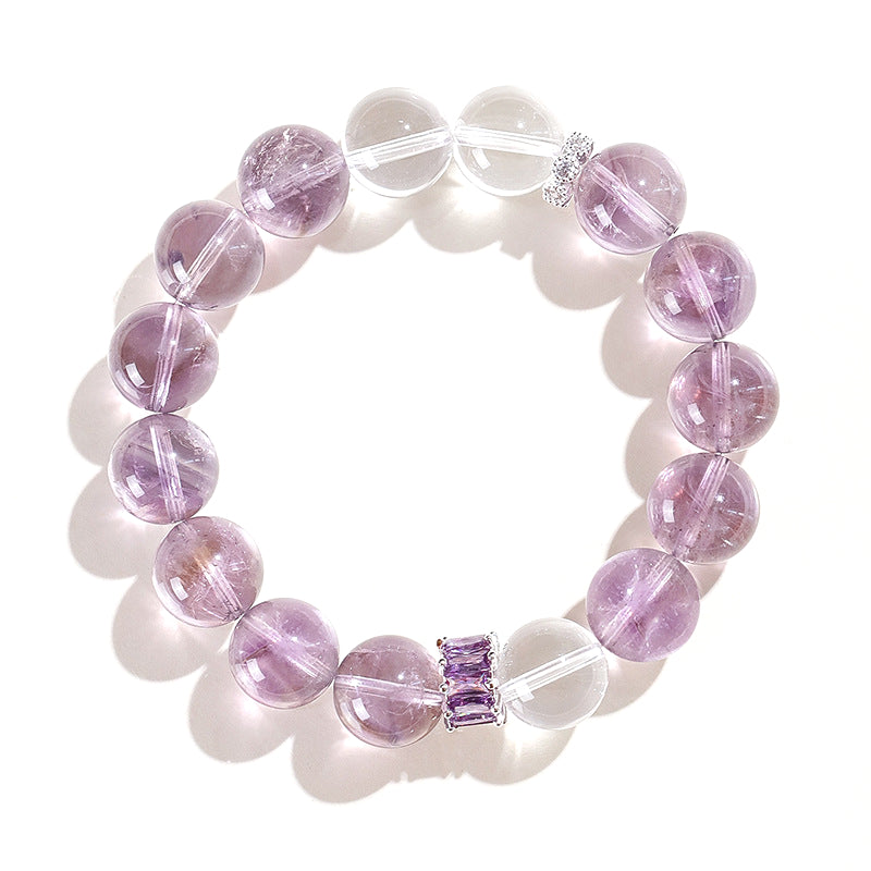 Planderful Fortune's Favor Bracelet – Elegant Amethyst and Crystal Design