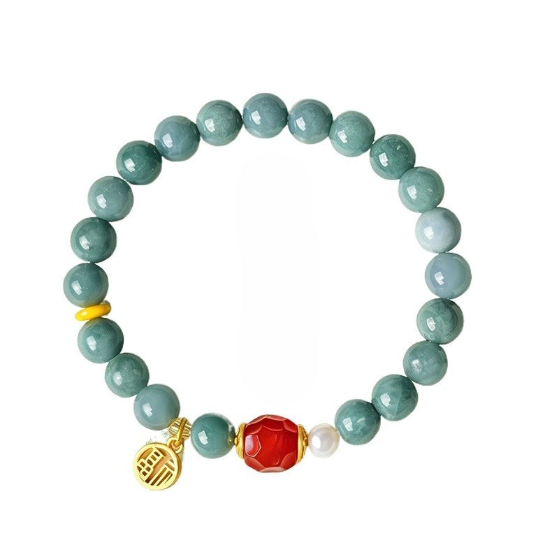 Freshwater Pearl Agate Jade Bracelet