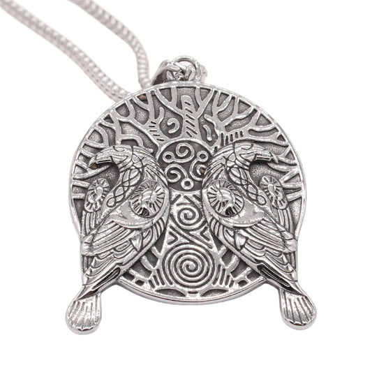 Viking Crow Titanium Steel Pendant For Men And Women Unisex Protection Statement Planderful Everyday Genie