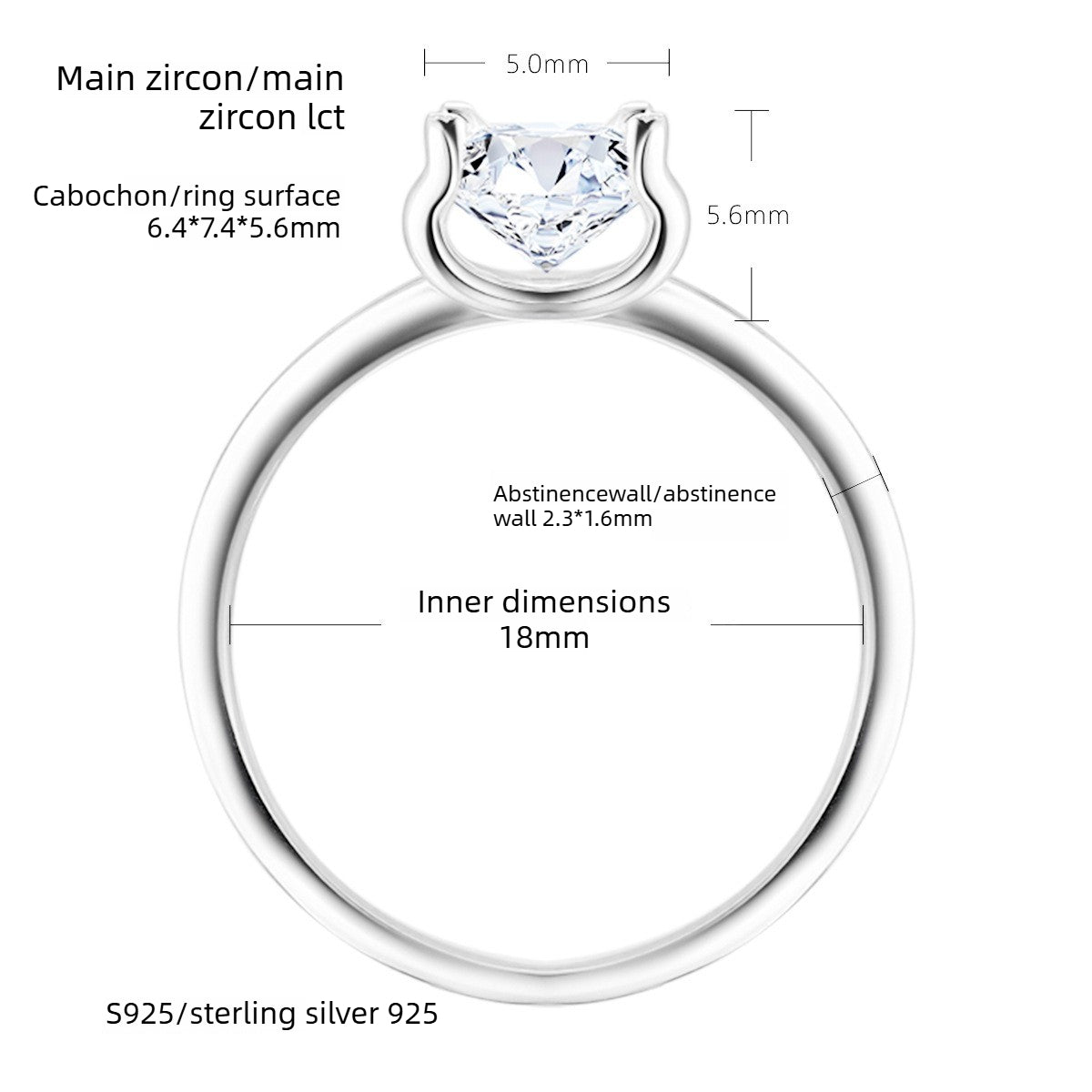 Classic Bull S925 Sterling Silver Women's Ring