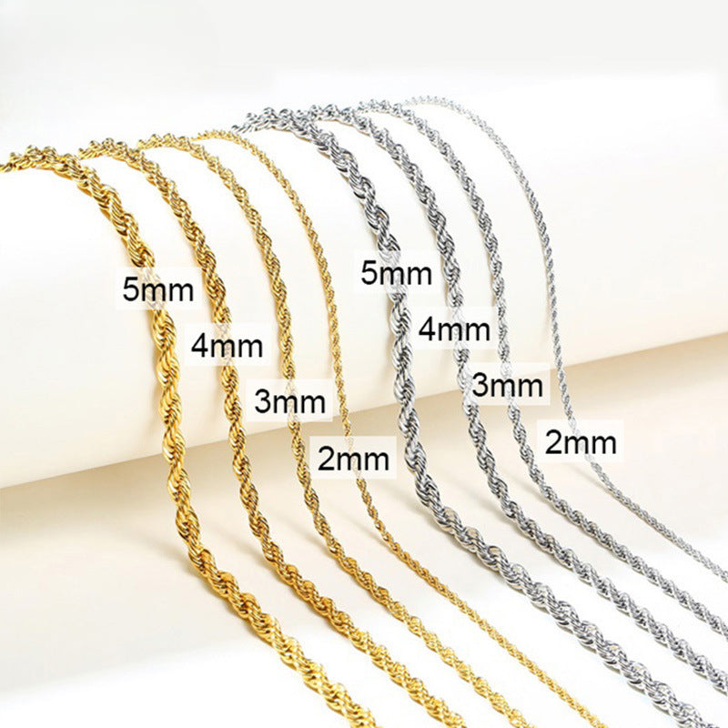 Wholesale Jewelry Stacked Wear Twist Collarbone Necklace