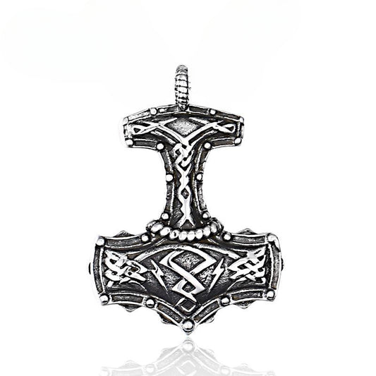 Titanium Steel Nordic Viking Celtic Knot Pendant for Men - Retro European-American Accessory