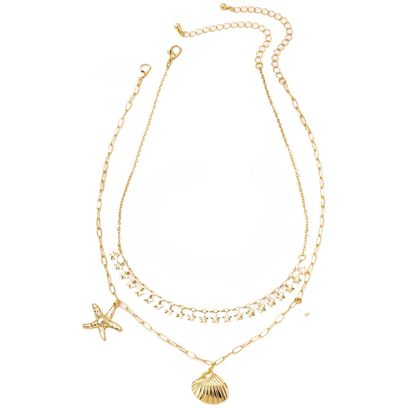 High-End Ocean Inspired Starfish Pearl Necklace for Women