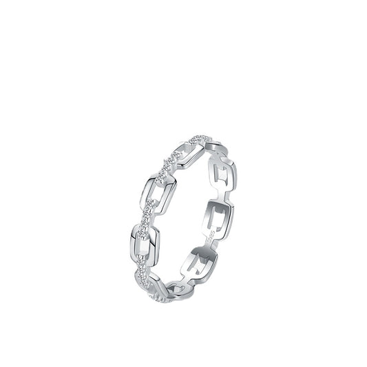 Everyday Genie Sterling Silver Geometric Index Finger Ring
