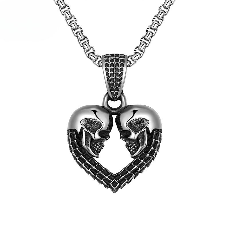 Titanium Steel Necklace – Statement Punk Hip Hop Men's