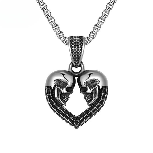 Titanium Steel Necklace – Statement Punk Hip Hop Men's