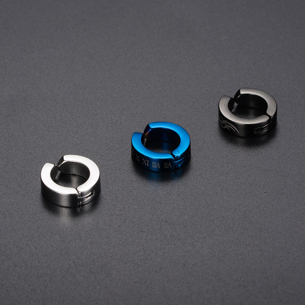 Hip Hop Hipster Free Piercing Ear Clips for Men Style