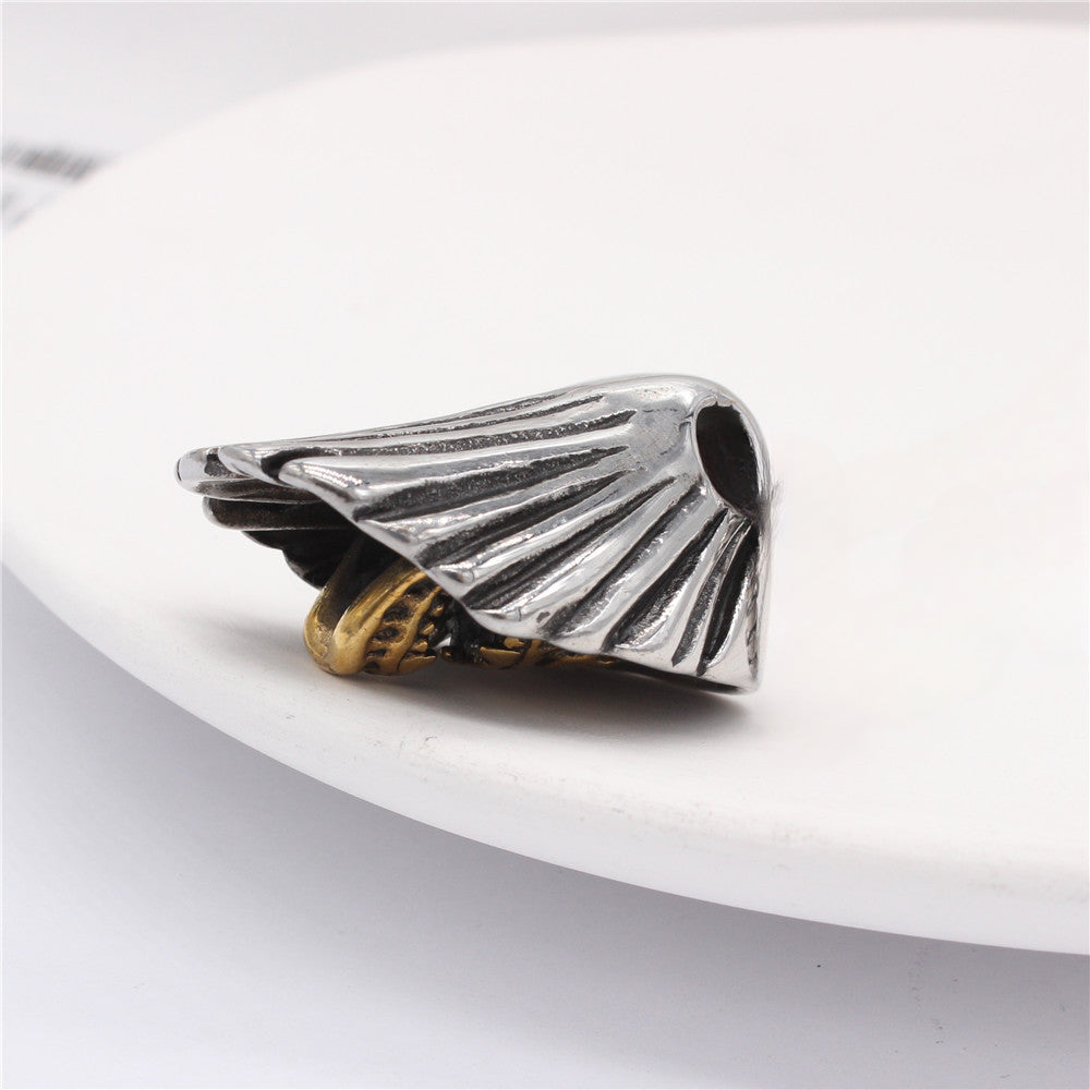 Halloween Wizard Skull Head Titanium Steel Pendant for Men