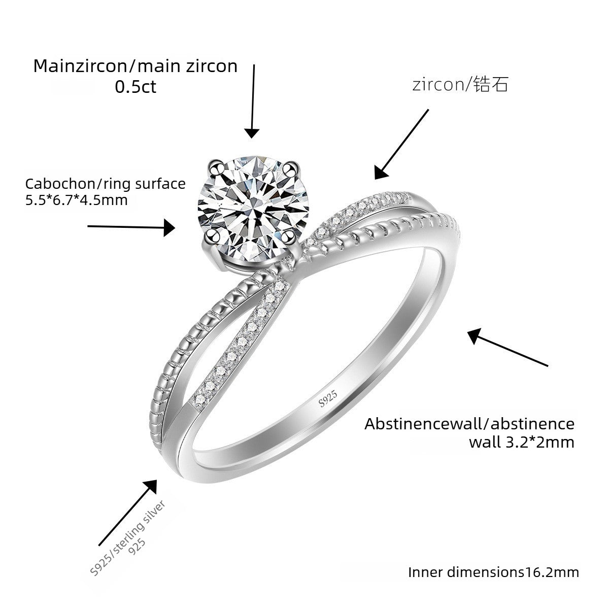 Crown Vow S925 Sterling Silver Ring