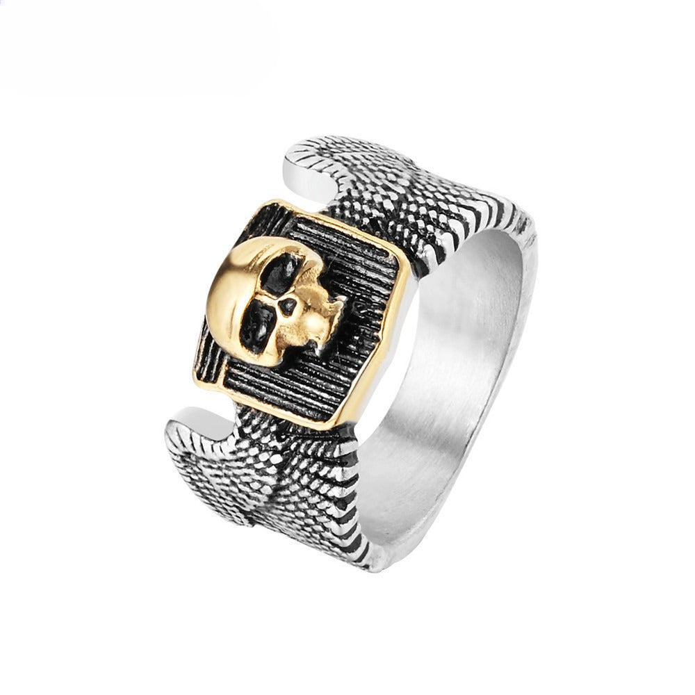 Titanium Steel Skull Ring