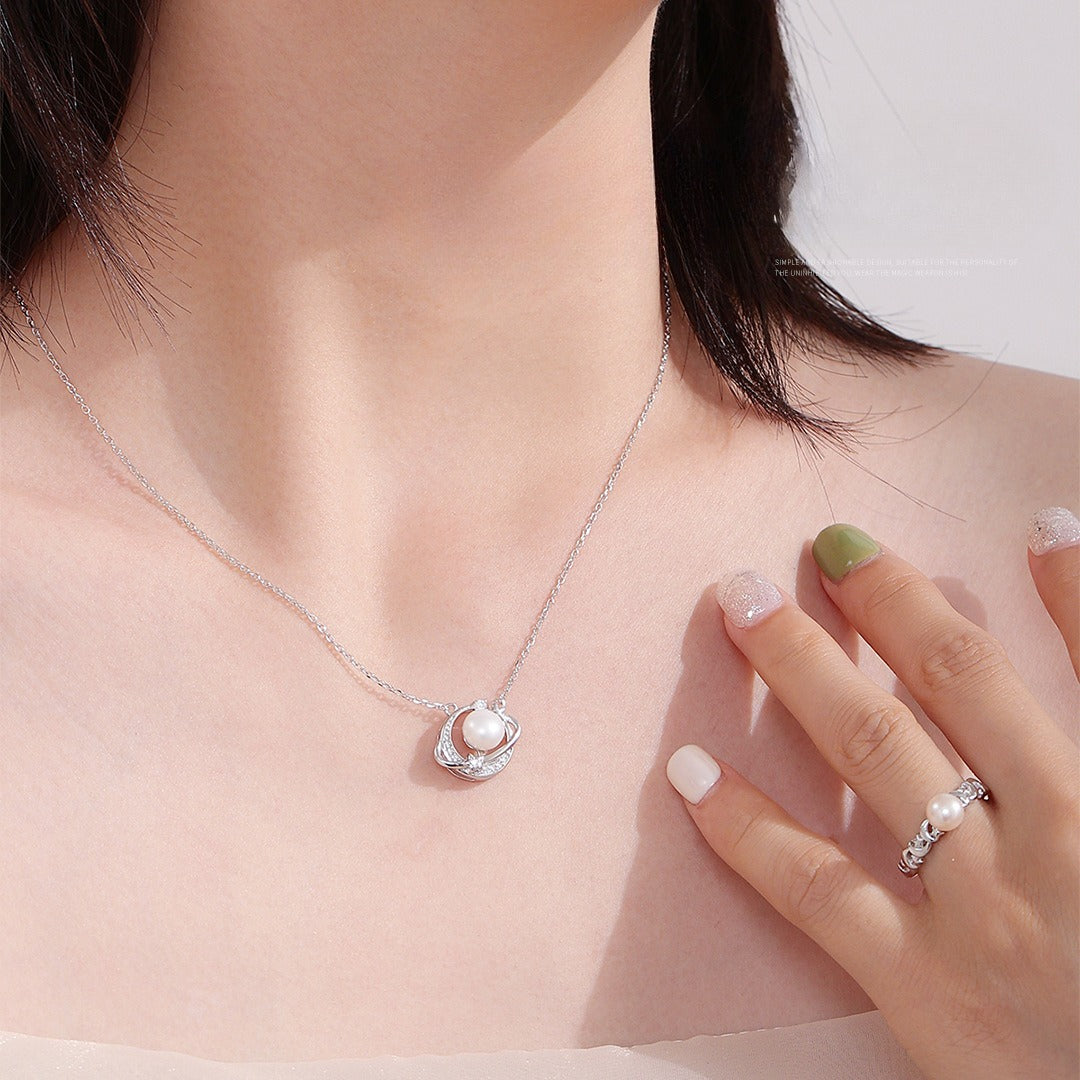 S925 Sterling Silver Planet Necklace