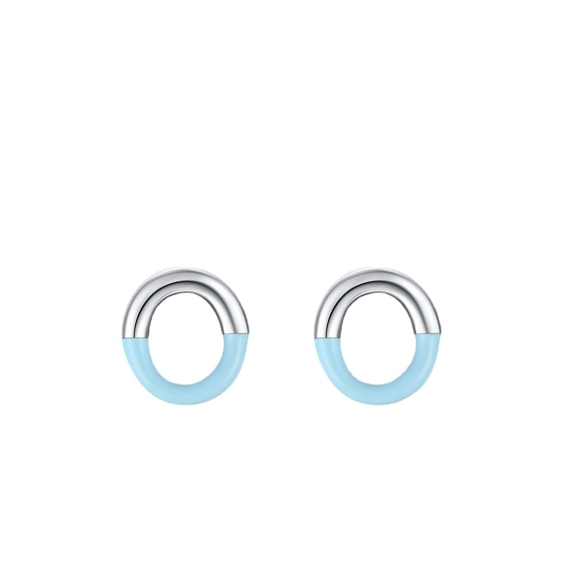 Elegant 925 Sterling Silver Geometric Drop Earrings for Stylish Women