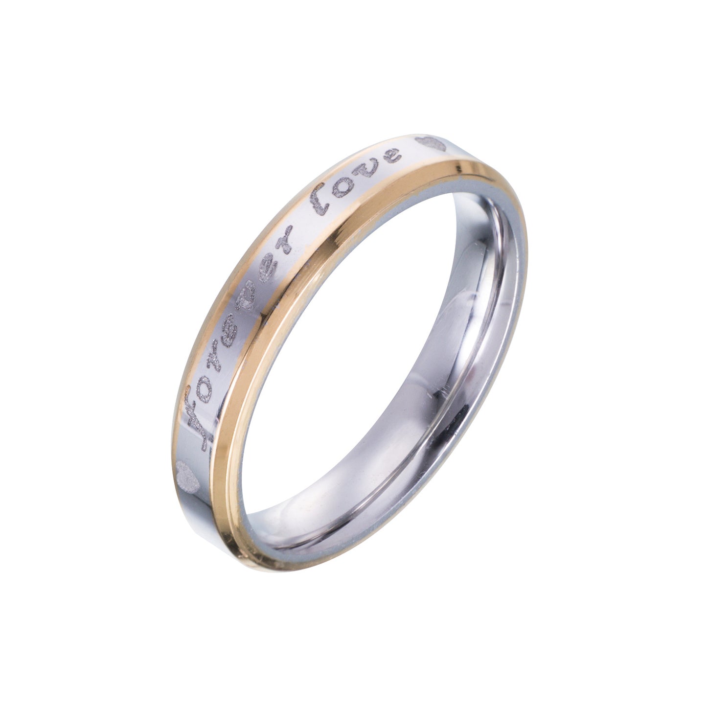 Eternal Love Stainless Steel King and Queen Couple Rings