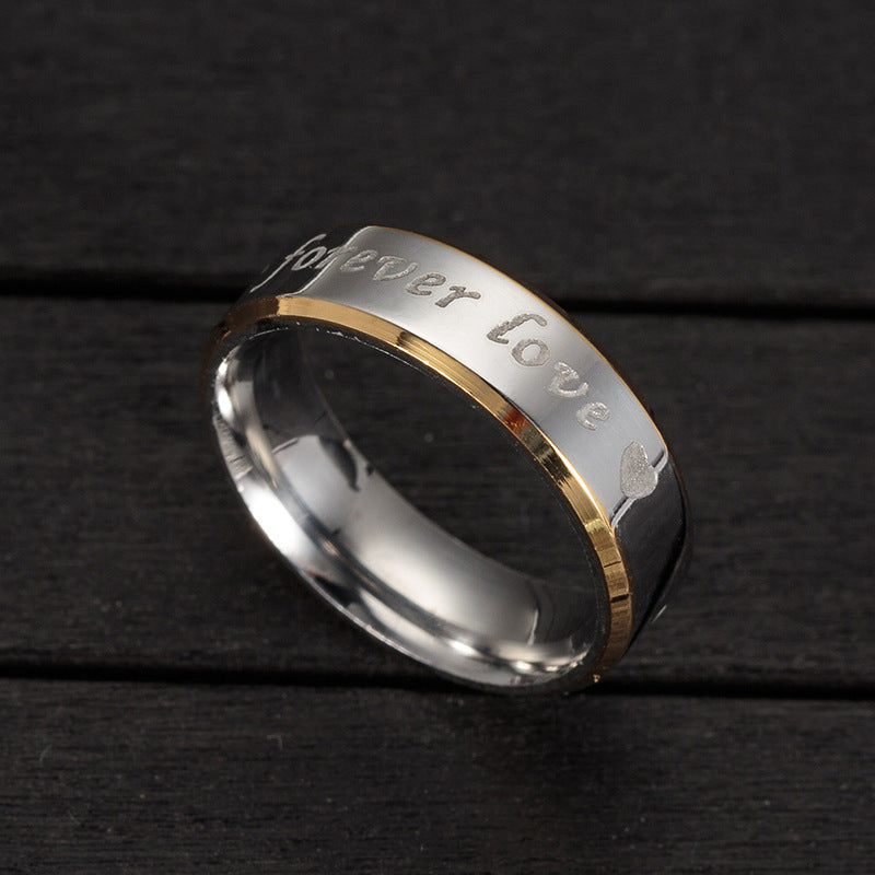 Eternal Love Stainless Steel King and Queen Couple Rings