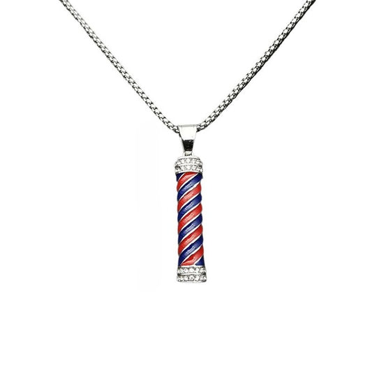 Planderful Everyday Genie Hip Hop Necklace Titanium Steel Gold Plated Zircon Pendant For Men And Women